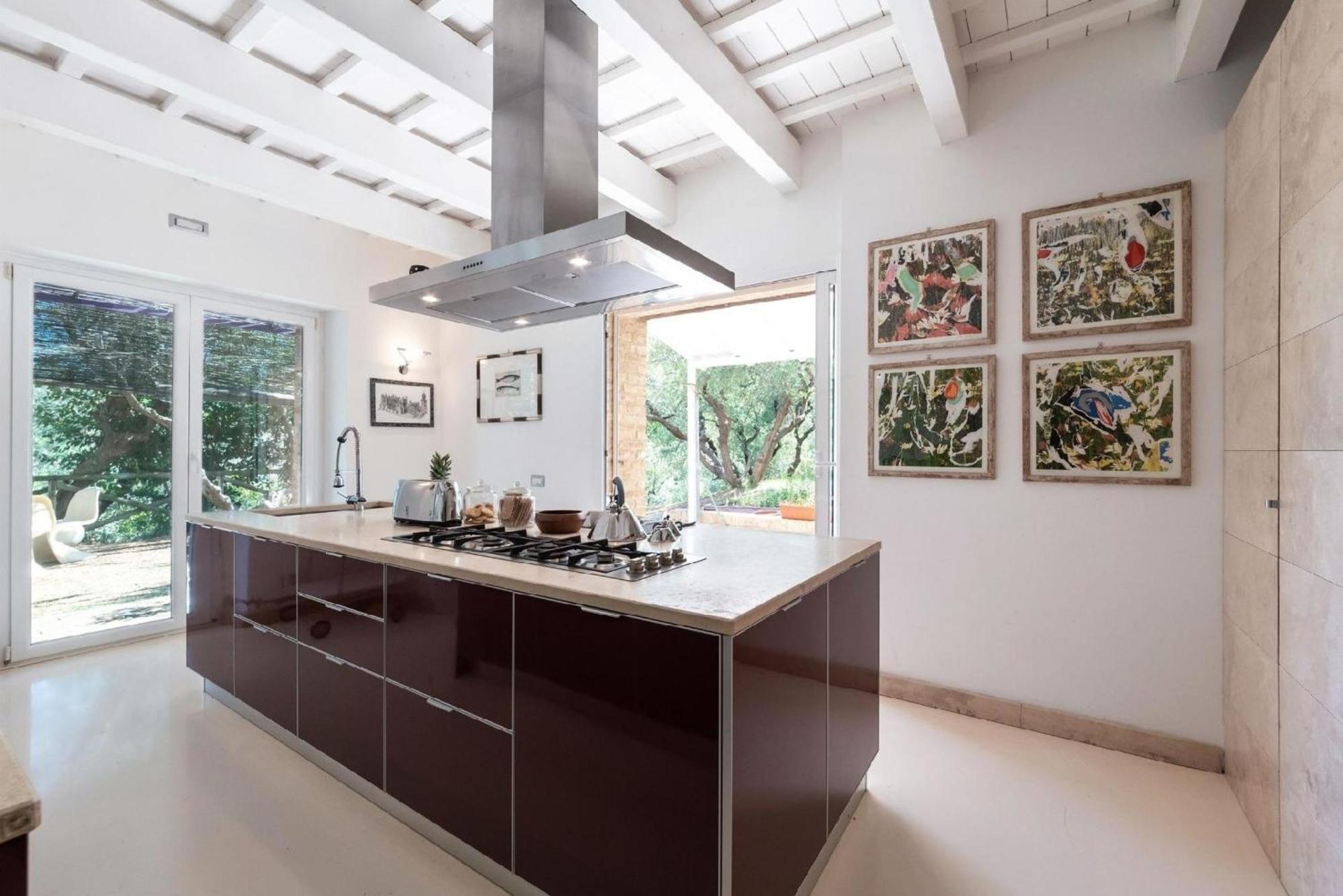 Вилла Meernahes Ferienhaus Casa Cantagallo Mit Pool Фермо Экстерьер фото