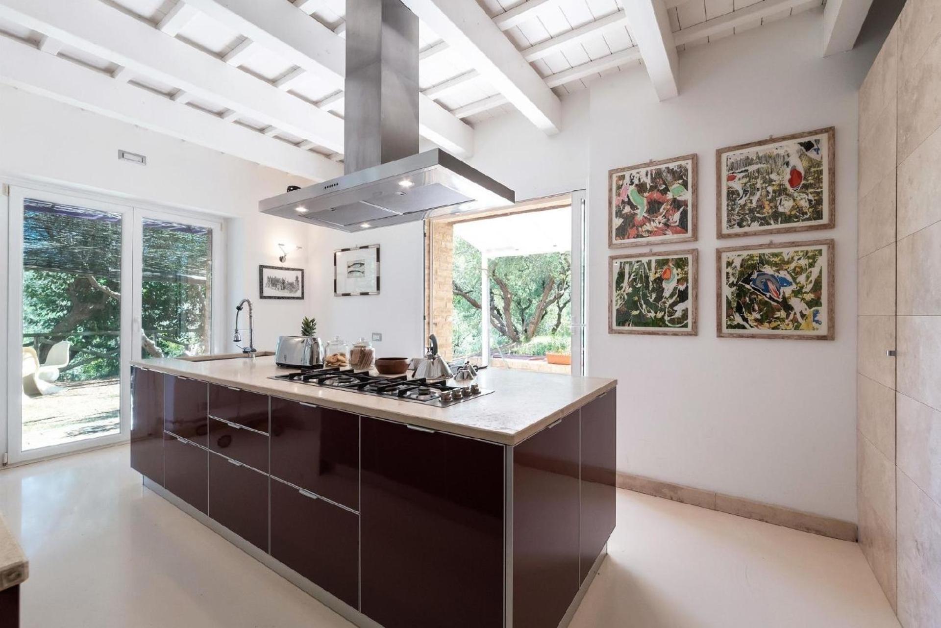 Вилла Meernahes Ferienhaus Casa Cantagallo Mit Pool Фермо Экстерьер фото