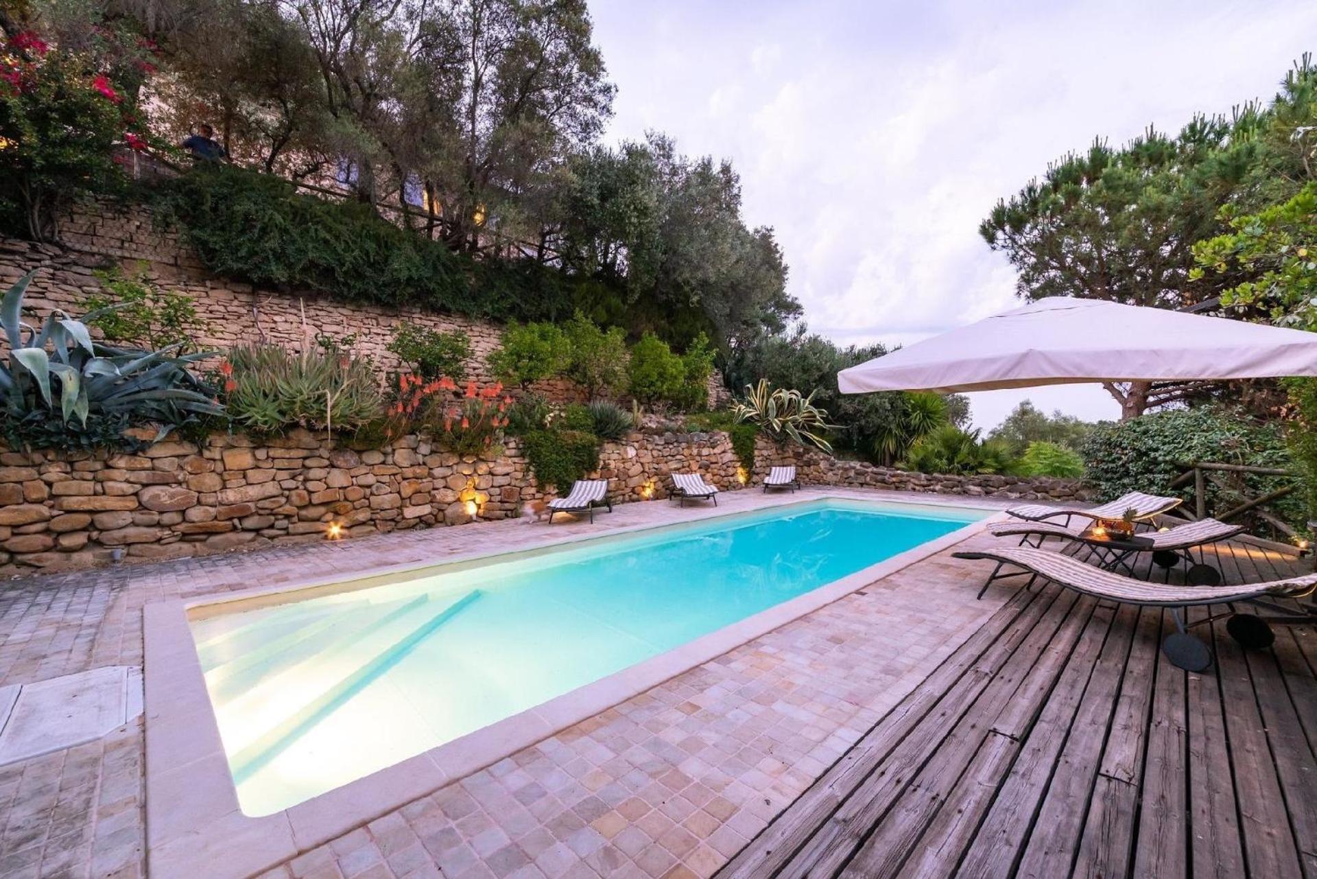 Вилла Meernahes Ferienhaus Casa Cantagallo Mit Pool Фермо Экстерьер фото